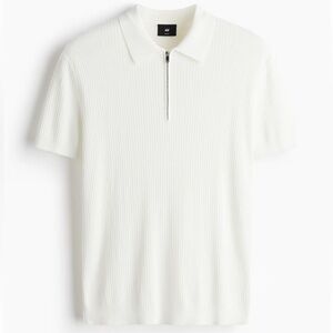 H&M Men’s Half-Zip Slim Fit Polo